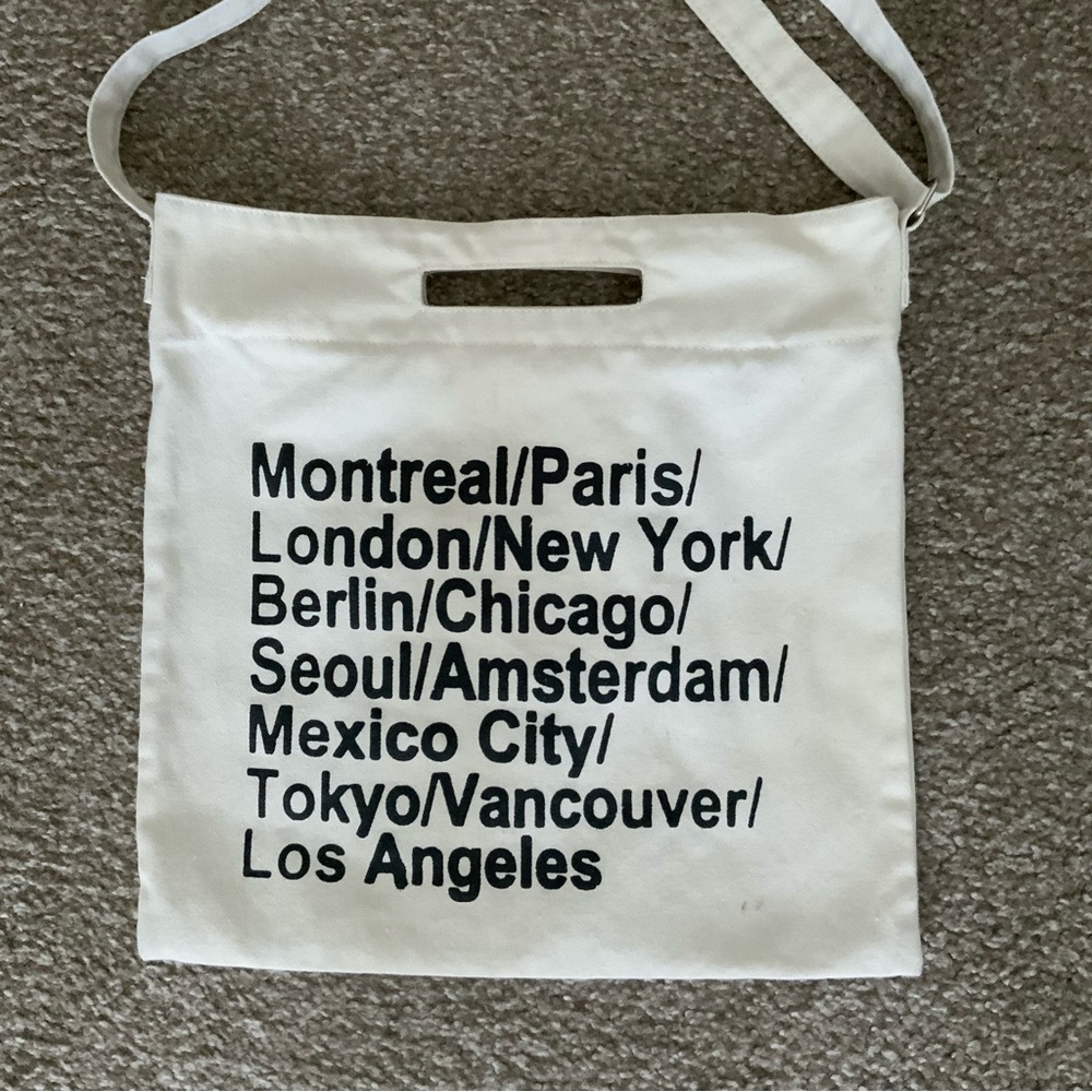 Canvas crossbody bag